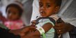 Children screened with MUAC for TSF distribution in Mekelle, in Mekelle town Tigray region of Ethiopia.