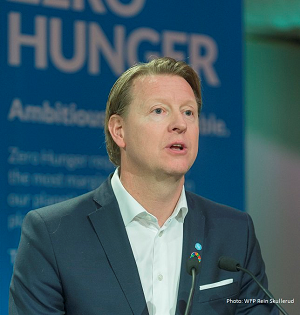 爱立信CEO 荣获粮食署"2016年饥饿英雄奖"