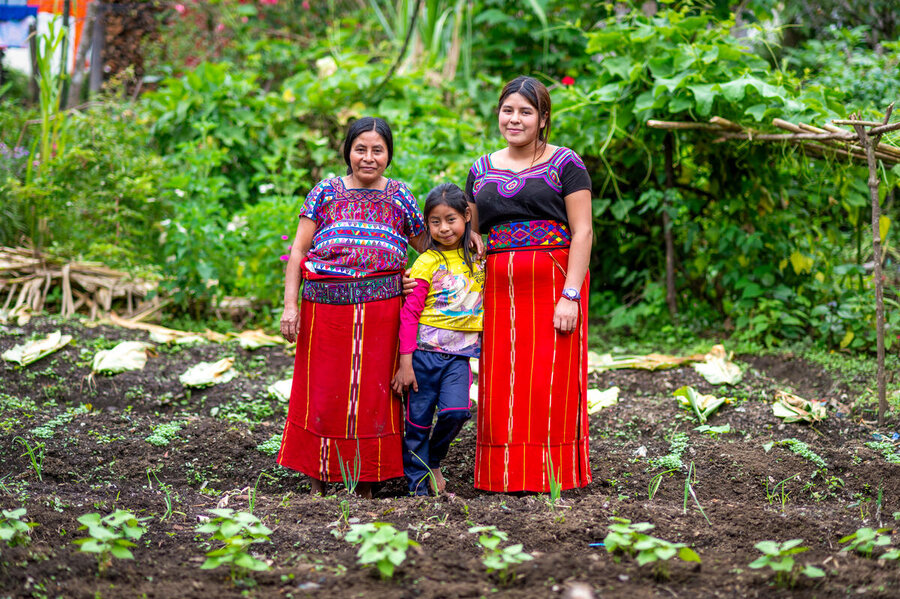 Smallholder farmer Maria and her family belong to the indigenous community in the Quiché region of Guatemala of Ixil in G