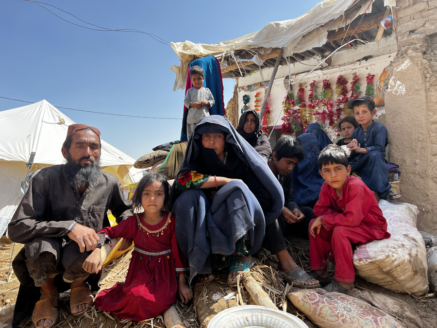 Lailoma and her family lost everything to Afghanistan's flash floods, but elsewhere, a WFP protective wall saved villagers and crops. Photo: WFP/Rana Deraz