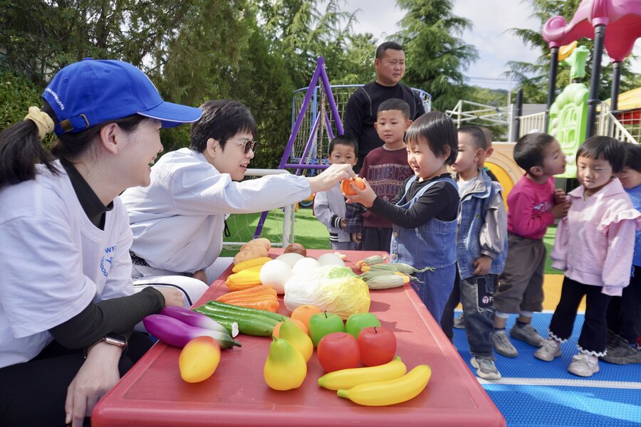 形式丰富的食育活动。照片©WFP